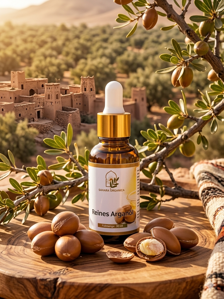 Reines Bio Arganöl (30ml) 100% kaltgepresst – Premium Qualität für Haut & Haare – Marokkanisches Gold
