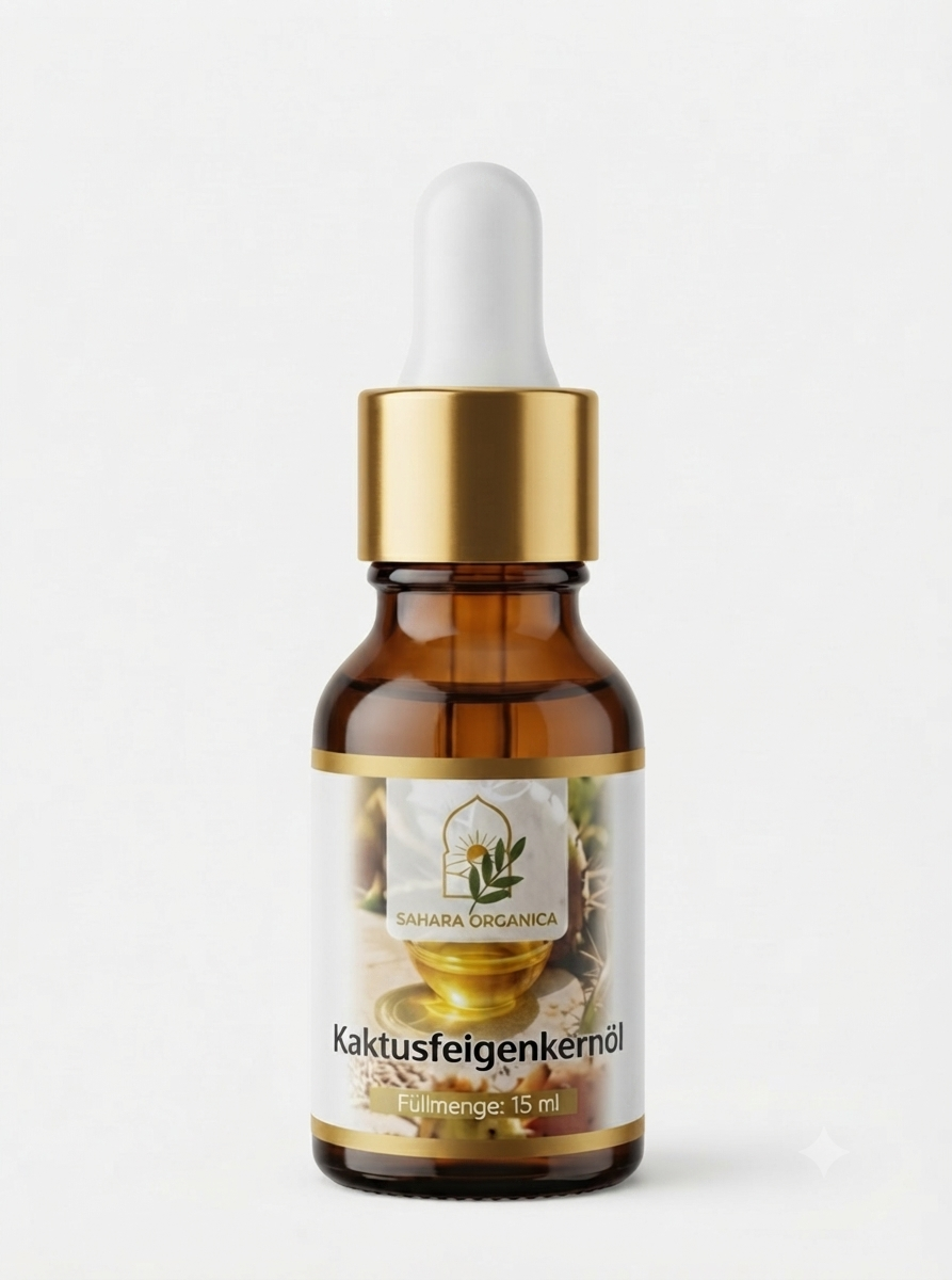 Bio Kaktusfeigenkernöl 15ml aus Marokko – kaltgepresst, selten & hochkonzentriert