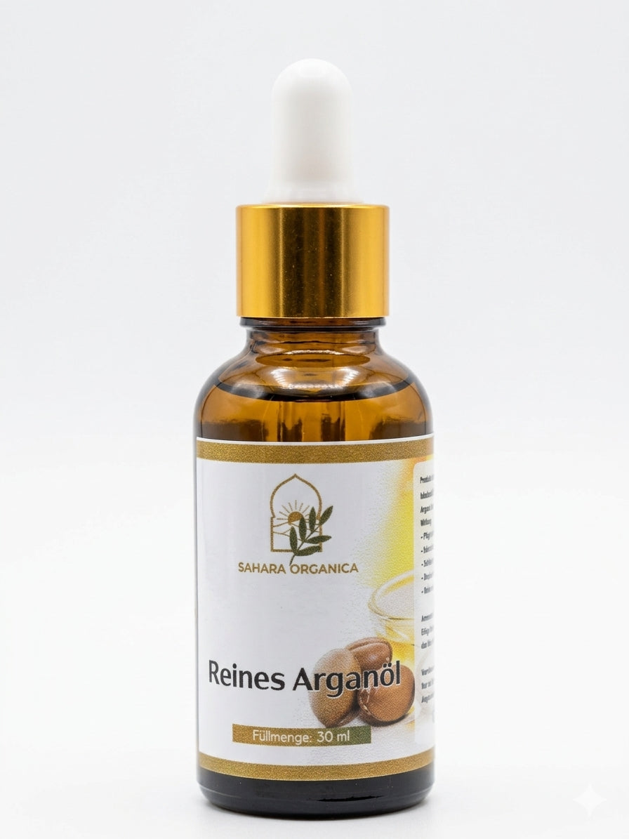 Reines Bio Arganöl (30ml) 100% kaltgepresst – Premium Qualität für Haut & Haare – Marokkanisches Gold