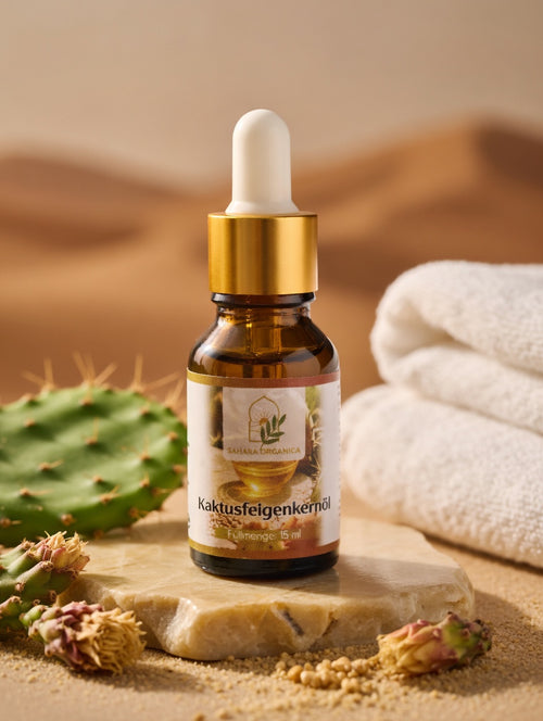 Bio Kaktusfeigenkernöl 15ml aus Marokko – kaltgepresst, selten & hochkonzentriert