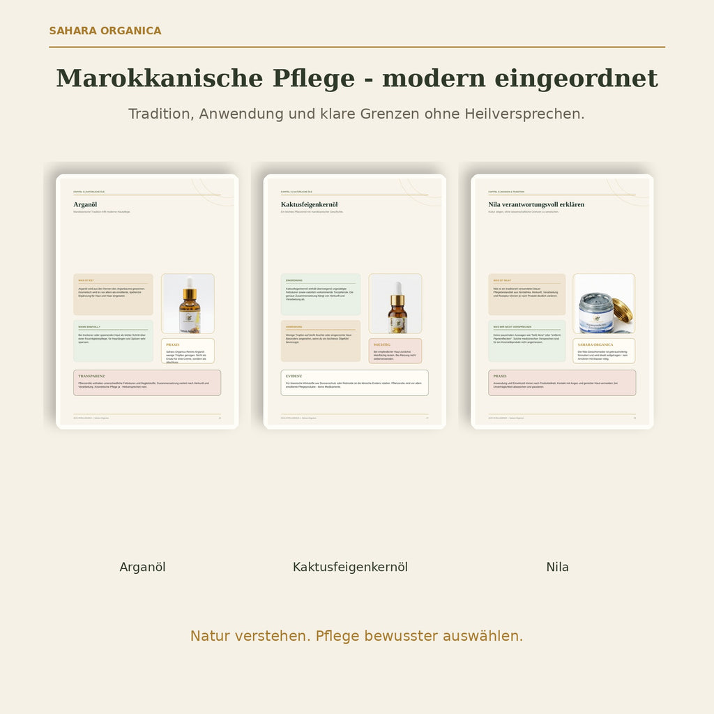 Arganöl, Kaktusfeigenkernöl und Nila im SKIN INTELLIGENCE Guide