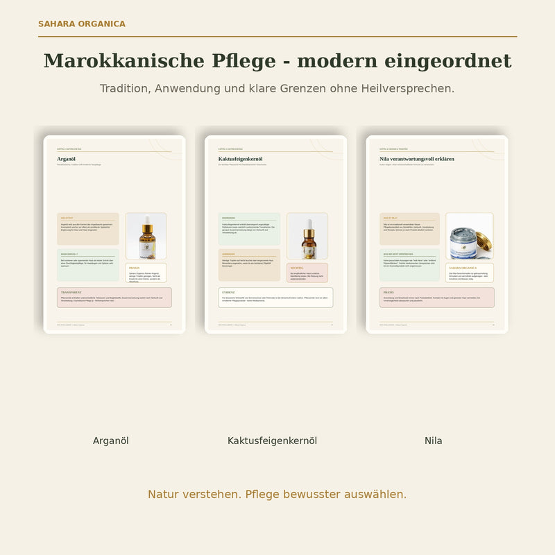 Arganöl, Kaktusfeigenkernöl und Nila im SKIN INTELLIGENCE Guide